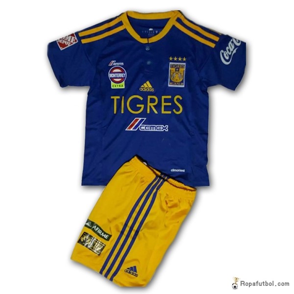 Camiseta Tigres de la UANL Replica Segunda Ropa Niños 2016/17 Azul